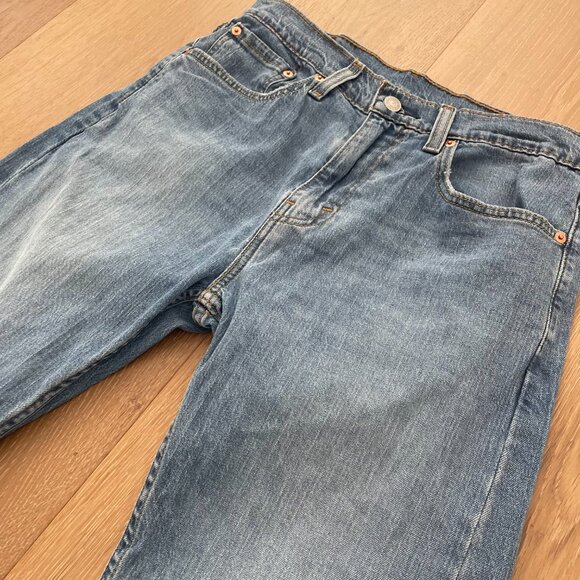 Levi’s Jeans Mens 31x32 505 Regular Stretch Denim Ocean Blues Straight 005052378 - Picture 3 of 16